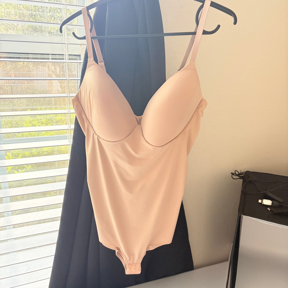 ASSETS by Spanx Shaping Bodysuit - Nude Underwire - Size 1X